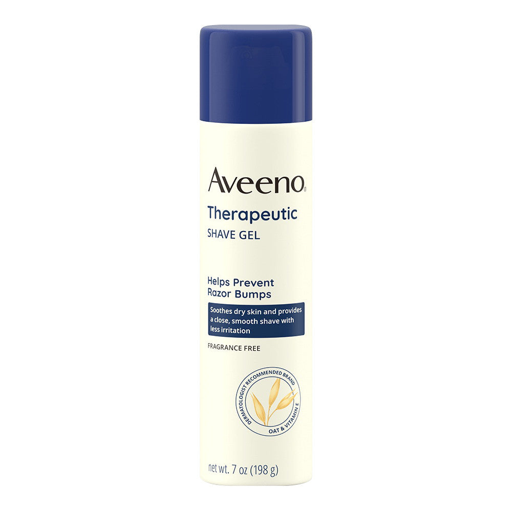 Aveeno Therapeutic Shave Gel with Oatmeal and Vitamin E for Dry Skin, 7 Oz